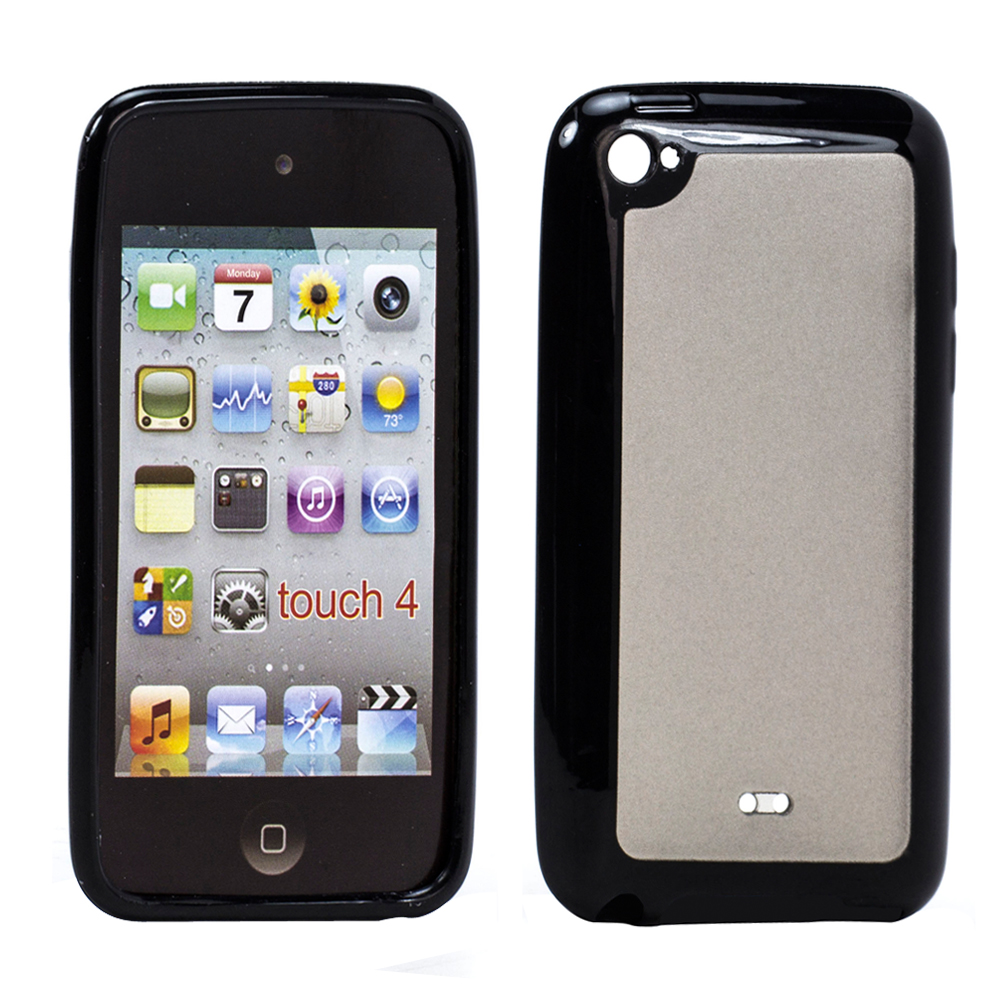 Apple IPOD Touch 4 Gummy Case (Black)